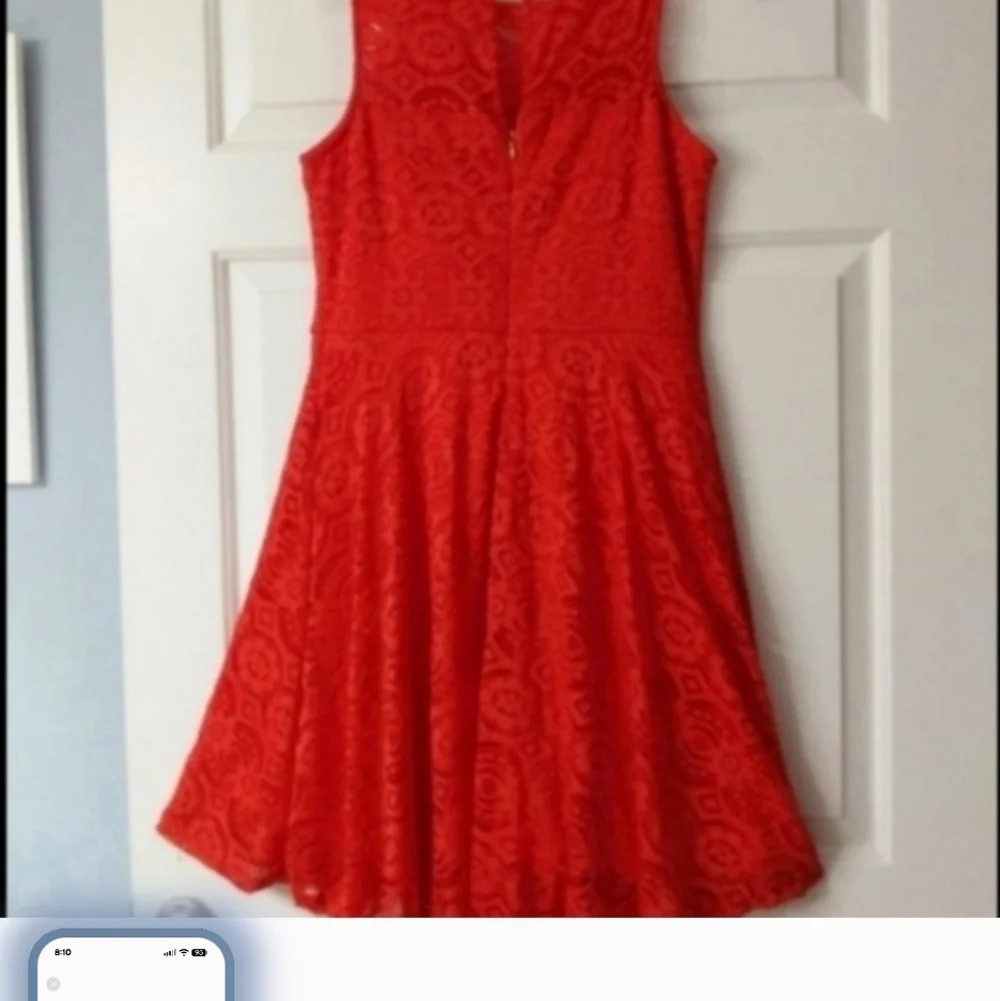 Spring Dress Red lace dress cocktail Dressy elegant Thalia SodiRed lace dress  S - Picture 11 of 15